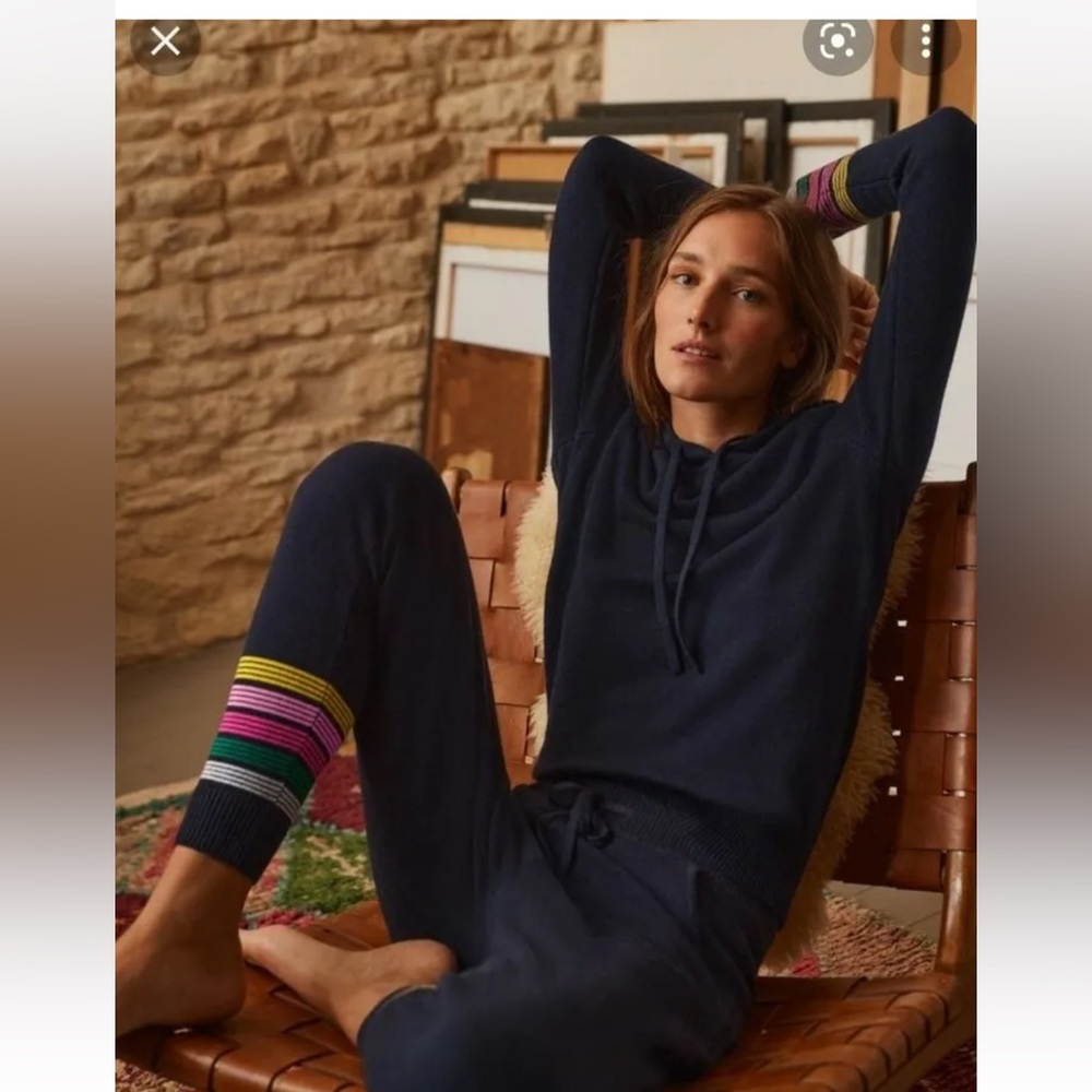 NWT BODEN Morton Knitted Joggers NAVY SIZE 6 K0397